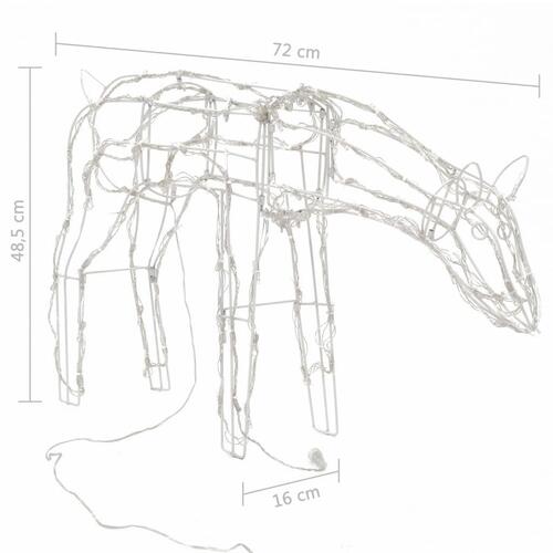 Juledekoration i 3 dele rensdyr 229 LED'er