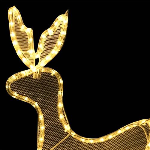 Rensdyr og kane juledekoration 432 LED-lys trådnet