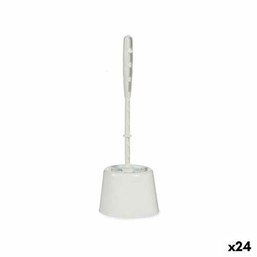 Toiletbørste Hvid Plastik 13 x 36,5 x 13 cm (24 enheder)