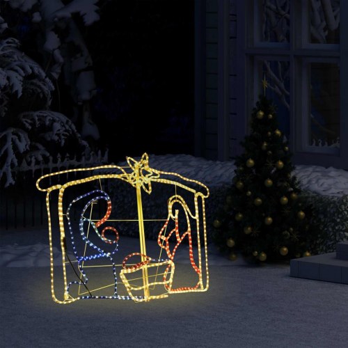 Krybbespil juledekoration med 240 LED - 116 × 41 × 87 cm
