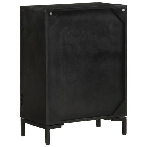 Skænk 55x30x77 cm massivt mangotræ og jern sort