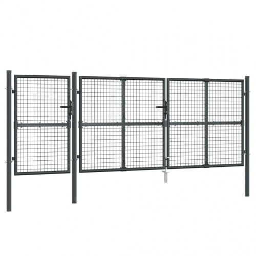 Havelåge i net - antracitgrå, galvaniseret stål 400 × 175 cm