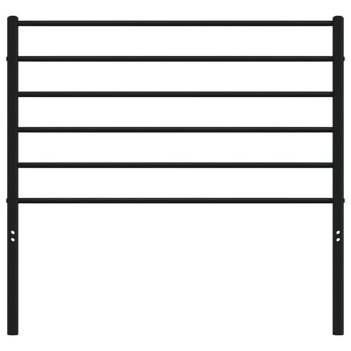 Sengegavl 100 cm metal sort