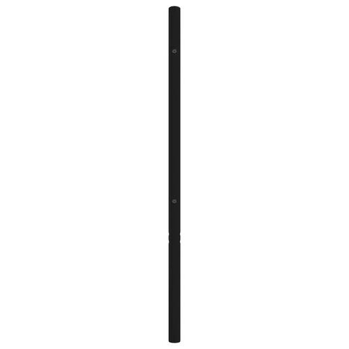 Sengegavl 100 cm metal sort