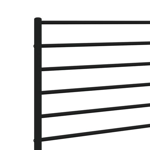 Sengegavl 100 cm metal sort