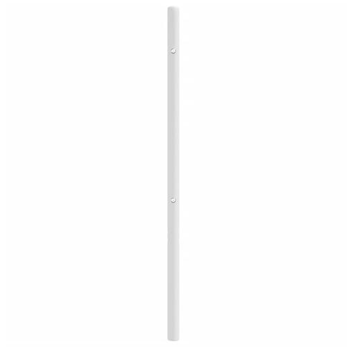 Sengegavl 100 cm metal hvid