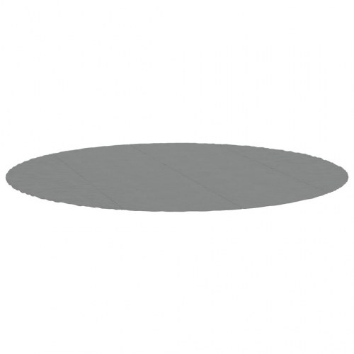 Poolunderlag Ø458 cm polyester-geotekstil lysegrå