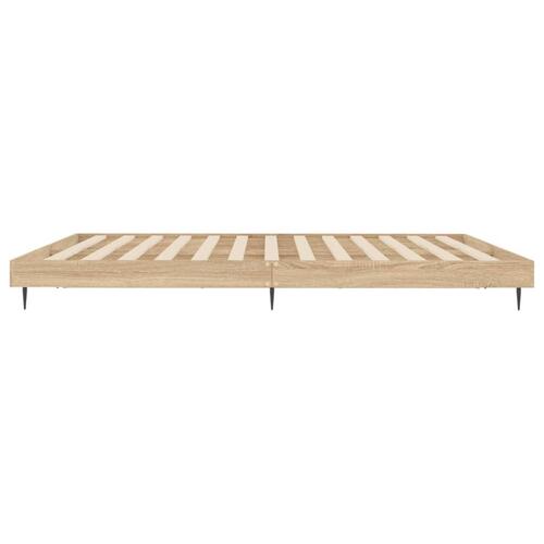 Sengeramme 150x200 cm uden madras konstrueret træ sonoma-eg