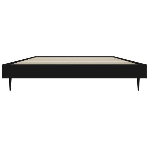 Sengeramme 100x200 cm konstrueret træ sort