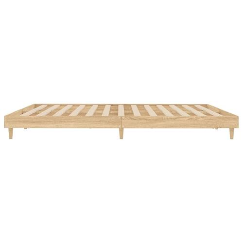 Sengestel uden madras 180x200 cm konstrueret træ sonoma-eg