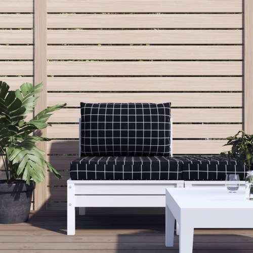 Pallehynder 2 stk. i oxfordstof - ternet sort