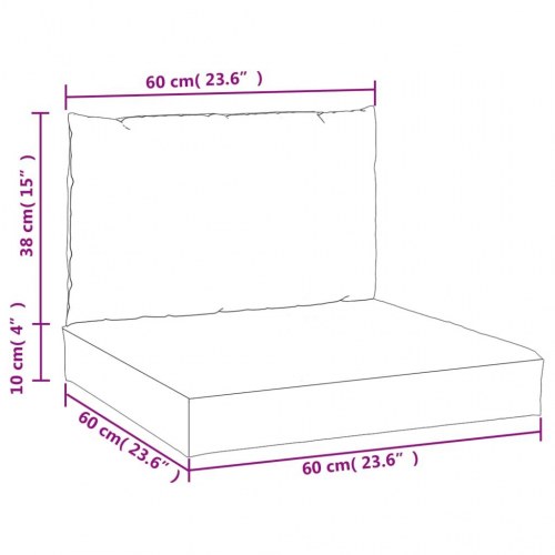 Pallehynder 2 stk. i oxfordstof - ternet sort