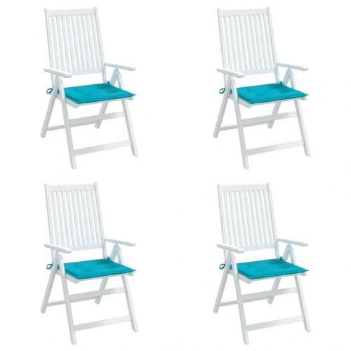 Hynder til havestol 4 stk. 50x50x4 cm stof turkis