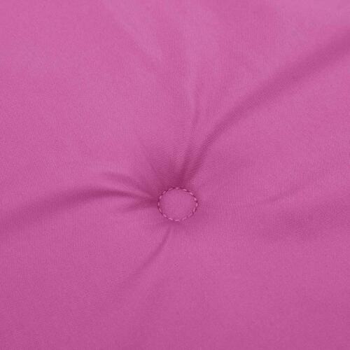 Hynder til havestol 4 stk. 50x50x3 cm stof pink