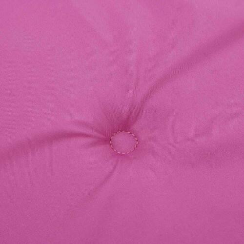 Hynder til havestol 6 stk. 40x40x3 cm stof pink