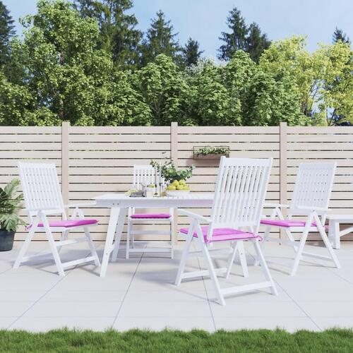 Hynder til havestol 4 stk. 40x40x3 cm stof pink
