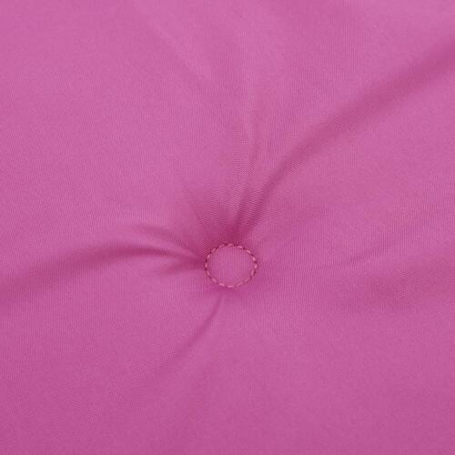 Hynder til havestol 4 stk. 40x40x3 cm stof pink