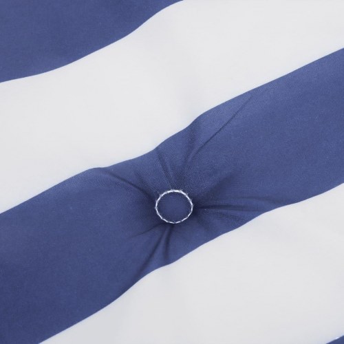 Stolehynder 6 stk. - 40 × 40 × 4 cm - blå/hvide striber i oxfordstof