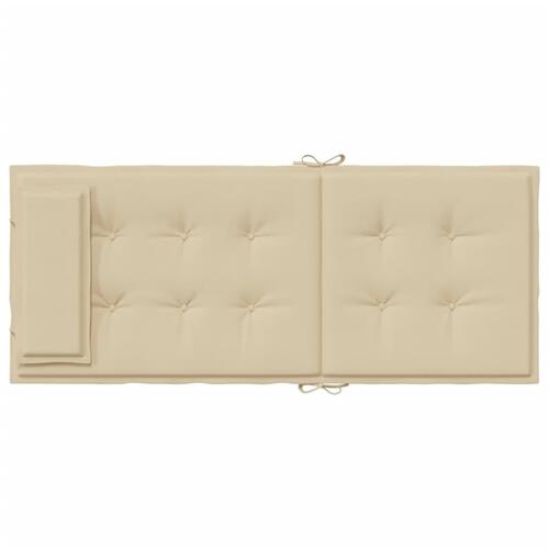 Stolehynder m. høj ryg 2 stk. oxfordstof beige