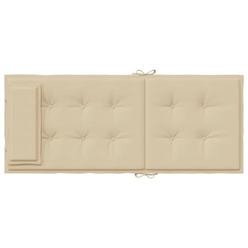 Stolehynder m. høj ryg 6 stk. oxfordstof beige