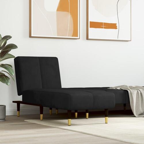 Chaiselong velour sort