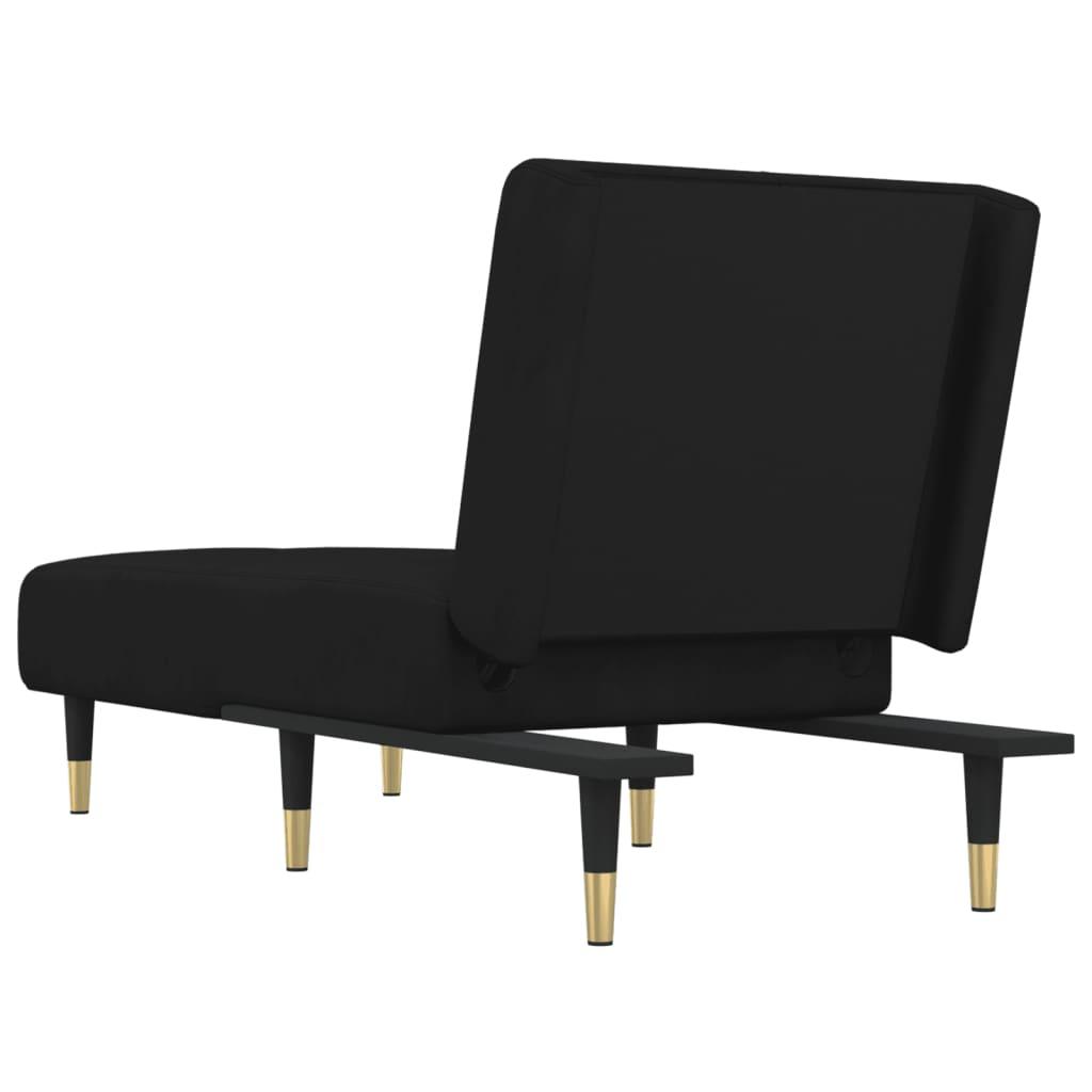 Chaiselong velour sort