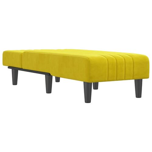 Chaiselong velour gul