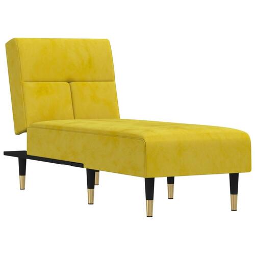 Chaiselong velour gul