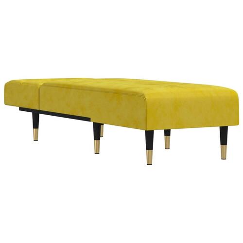 Chaiselong velour gul