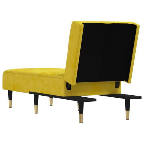 Chaiselong velour gul