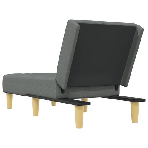 Chaiselong stof mørkegrå