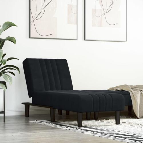 Chaiselong velour sort