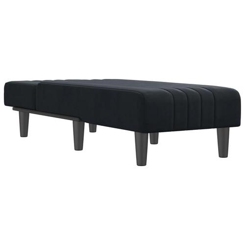 Chaiselong velour sort