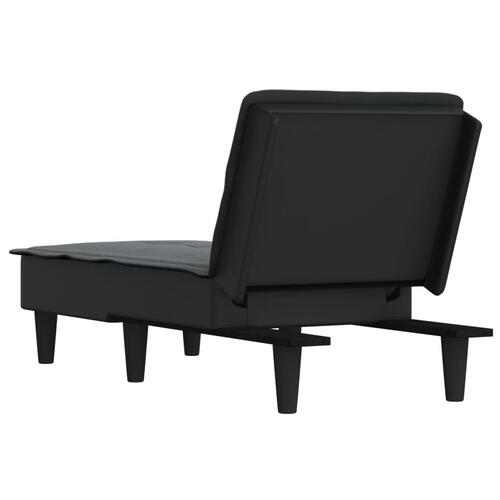 Chaiselong stof mørkegrå
