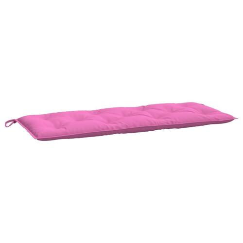 Hynder til havebænk 2 stk. 2 stk. 120x50x7 cm stof pink