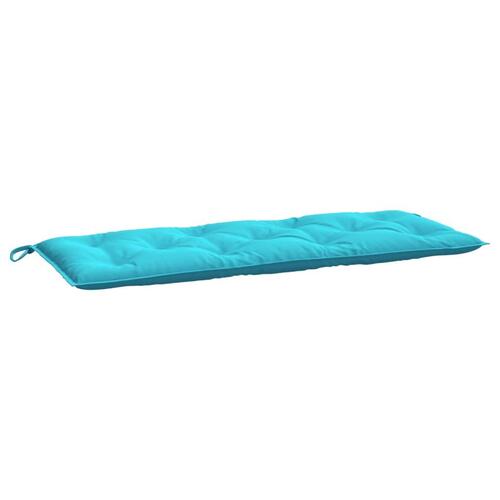 Hynder til havebænk 2 stk. 2 stk. 120x50x7 cm stof turkis