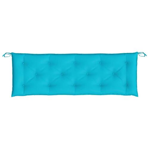 Hynder til havebænk 2 stk. 2 stk. 150x50x7 cm stof turkis