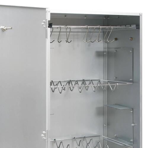 Rygeovn med røgflis 44,5x29x110 cm galvaniseret stål