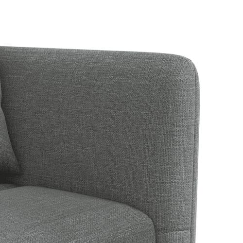 Sovesofa med chaiselong 275x140x70 cm stof mørkegrå