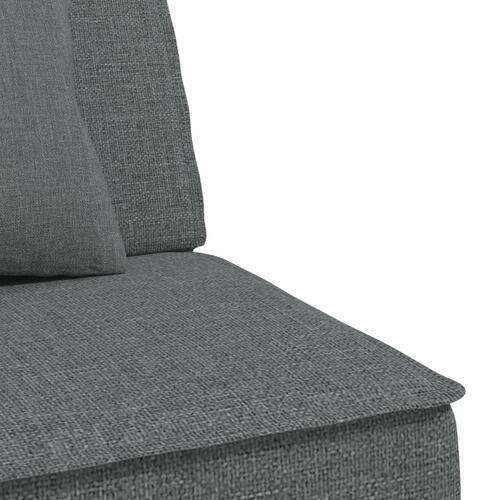 Sovesofa med chaiselong 255x140x70 cm stof mørkegrå