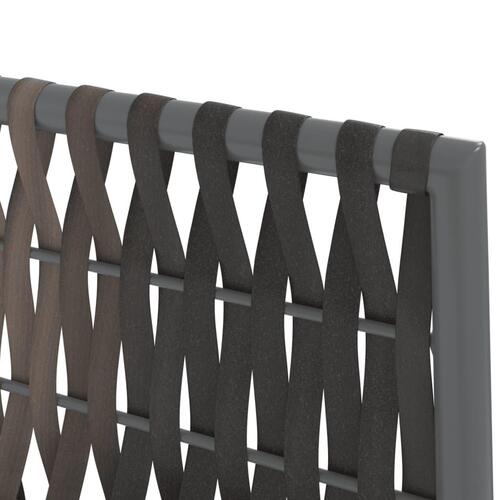 Havestole med hynder 2 stk. 46x61x83 cm polyrattan brun