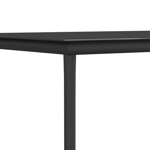 Spisebordssæt til haven 3 dele med hynder polyrattan og stål