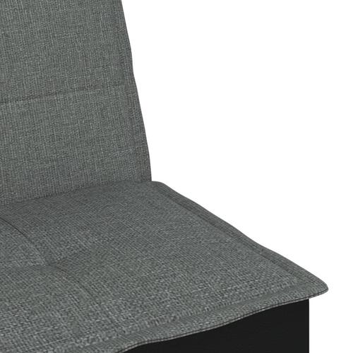 Sovesofa med chaiselong 255x140x70 cm stof mørkegrå