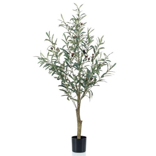 Emerald kunstigt oliventræ 115 cm i plastikpotte