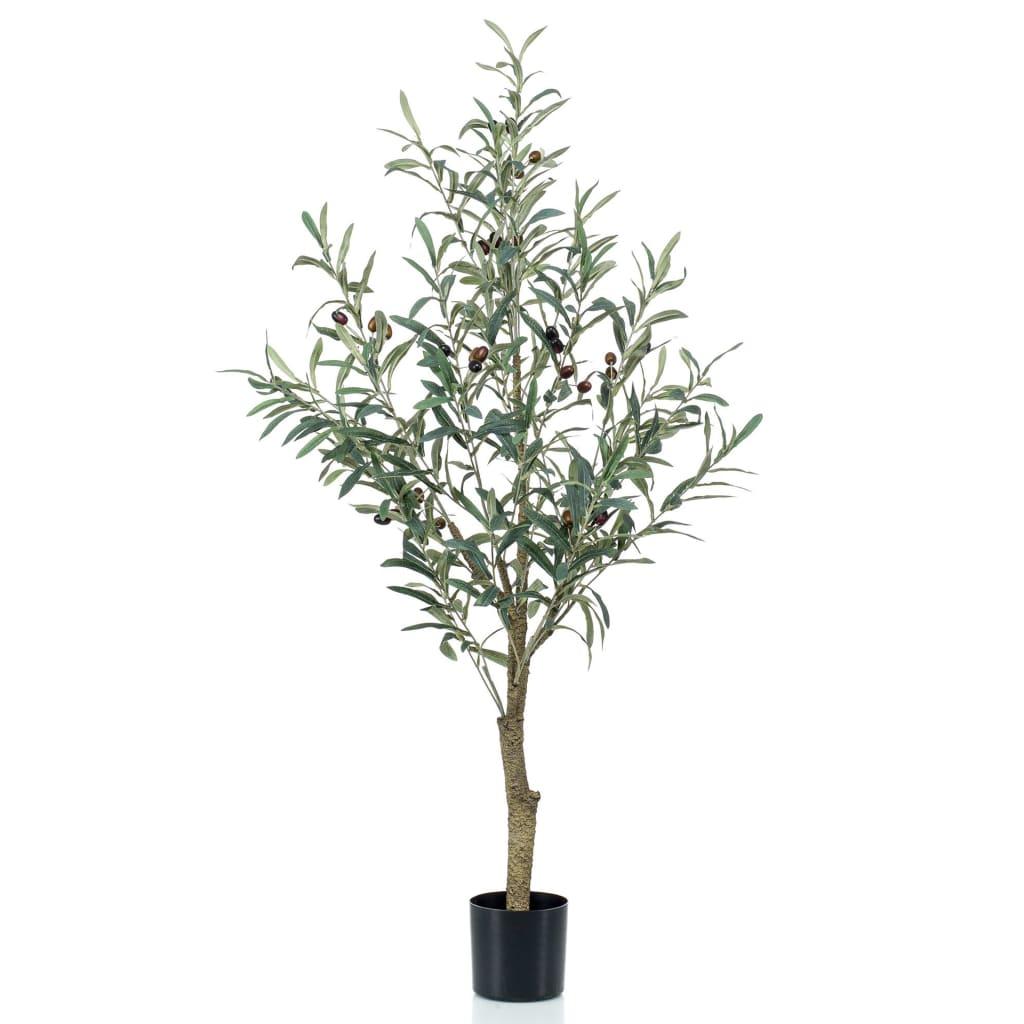 Emerald kunstigt oliventræ 115 cm i plastikpotte