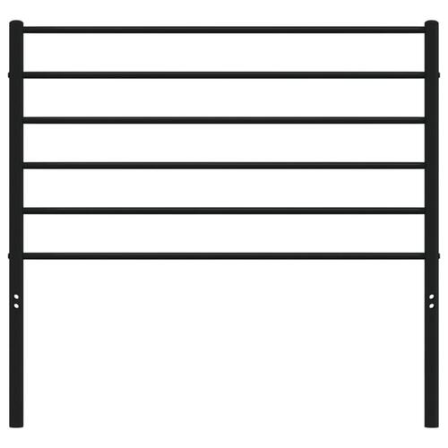 Sengegavl 80 cm metal sort