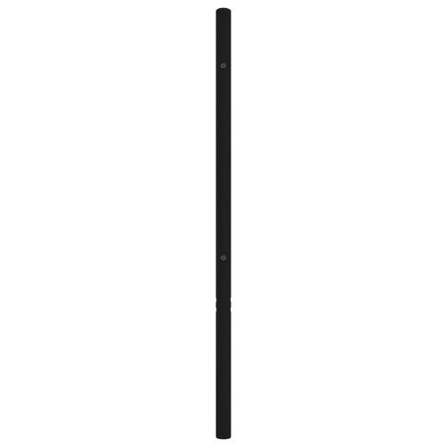 Sengegavl 80 cm metal sort