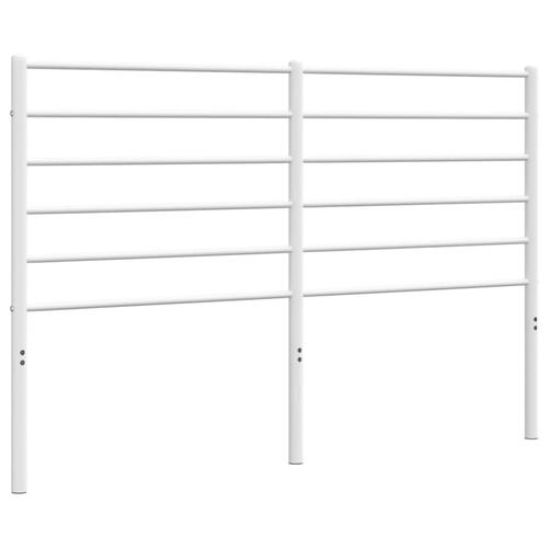Sengegavl 120 cm metal hvid