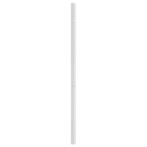 Sengegavl 120 cm metal hvid