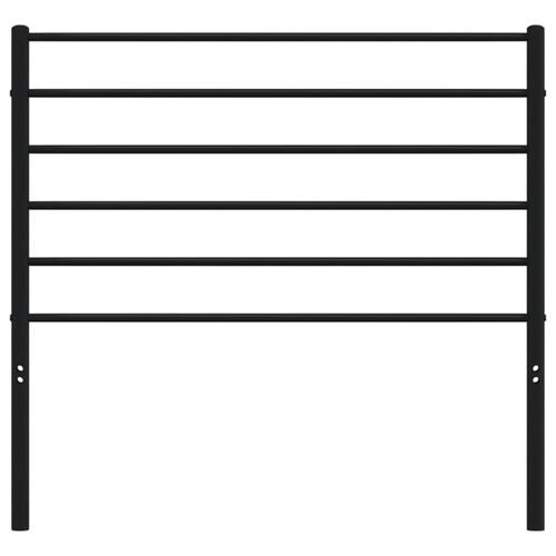 Sengegavl 90 cm metal sort
